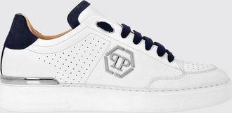 Philipp Plein Sneakers in pelle e suede con monogram e logo Hexagon