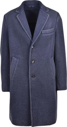 Circolo 1901 Cappotto Casentino - Heren - Mantel - Blauw - L - Wol - Jassen