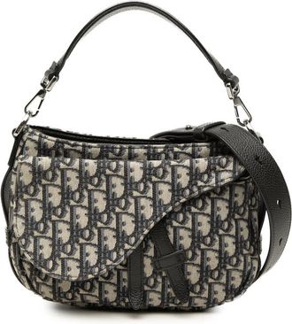 Dior Pre-owned Dior Mini Oblique Canvas Soft Saddle Satchel Ladies WZWI0IG6MXRXZWSH