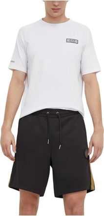 Emporio Armani Logo-patch Shorts - Heren - Korte Broeken - Zwart - XL - Katoen - Korte Broeken