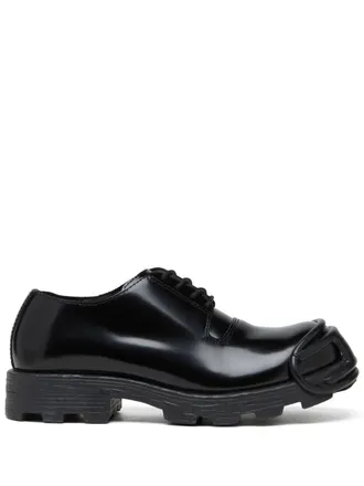 Diesel Lace-Up Black Flat Shoes