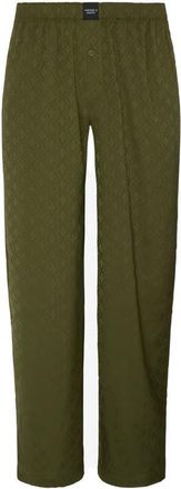 Savage x Fenty Savage X Satin Jacquard Sleep Pants in Camo Green X Hatch Jacquard at Nordstrom, Size X-Large