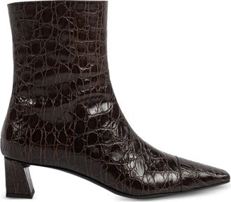 Giuseppe Zanotti Brenda crocodile-effect boots - Bruin