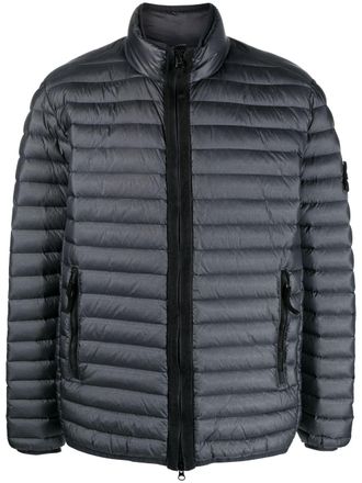 Stone Island Piumino con applicazione Compass - Grigio