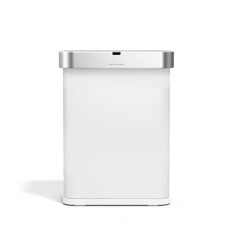 Simplehuman 58L Rectangular Sensor Can with Voice and Motion Control in White at Nordstrom