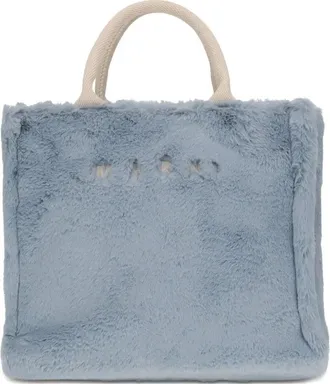 Marni Borsa Tote Con Finiture In Pelliccia-Donna