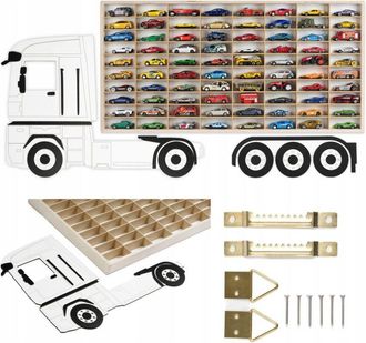 OEM Estante Para Coches Hot Wheels 80 Compartimentos Para Coches Cami&oacute;n