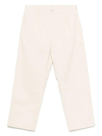 Carhartt Work in Progress logo-patch trousers - men - Cotton/Polyester/Cotton - 32 - Neutrals