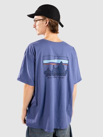 Patagonia 73 Skyline Organic T-Shirt blau