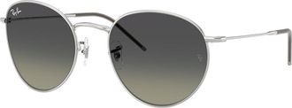 Ray-Ban RBR0103S Round Reverse 003/11 Mens Sunglasses Silver Size 53