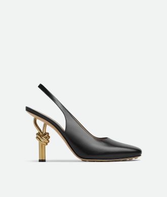 Bottega Veneta Knot Pump - Black - Woman - 35 - 100% Calfskin