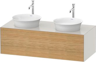 Duravit Tulip Blanco, Mueble De Pared, Ancho 1300 X Fondo 550mm, - Duravit