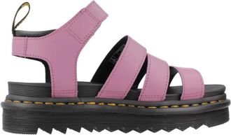 Dr. Martens Stijlvolle Platte Sandalen Blaire - Dames - Sandalen - Roze - 39 EU - Leer - Schoenen