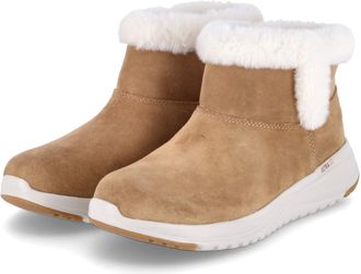 Skechers Womens On-The-Go Stellar Cozy Step Boots, Chestnut Suede, 4.5 UK
