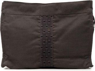 Herm&egrave;s Pre-owned Hermes Canvas Herline Clutch Ladies C8DQ605PIBSXFGBH