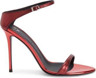Giuseppe Zanotti Beverlee 105mm stiletto sandals - women - Other fibres - 35 - Red