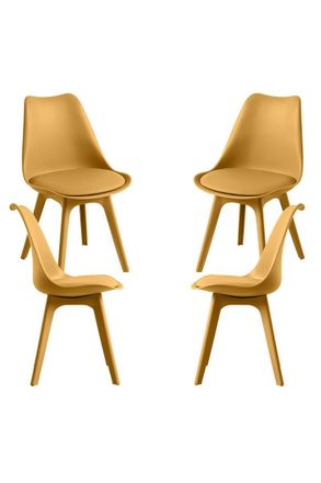 Regalos Miguel Regalos Miguel - Packs Sillas Comedor - Pack 4 Sillas Synk Suprym - Mostaza