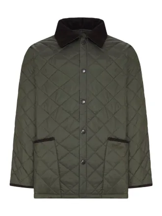 Barbour DIAMOND QUILTED JACKET WITH CONTRASTING COLLAR - Barbour - Man