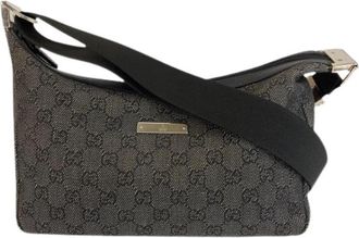 Gucci Pre-owned GG Canvas Shoulder Bag - Dames - Vintage Schoudertas - Zwart - ONE Size - Vintage