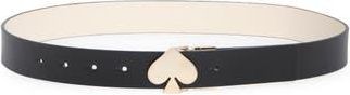Kate Spade New York 32mm spade buckle reversible belt in Black To Cream /Polished Gold at Nordstrom Rack, Size X-Large