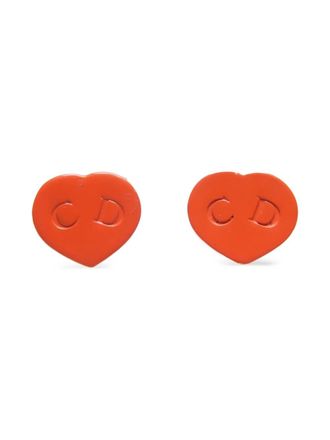 Dior 2000s-2020s Heart earrings - women - Silver Plated - One Size