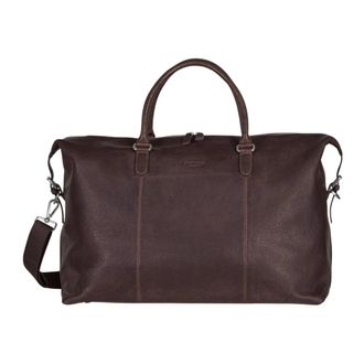 Howard London Jacob Weekendtas - Heren - Weekendtassen - Bruin - ONE Size - Leer - Tassen