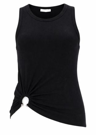 Paco Rabanne Top Con Piercing Sleeveless Tank