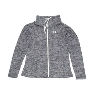 Under Armour Womens Tech Twist Full Zip Shirt In Black