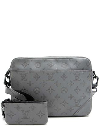 Louis Vuitton Grey Monogram Shadow Duo Messenger (Authentic Pre-Loved)