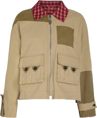 Damson Madder Marcelle Reversible Cotton-twill Barn Jacket - Multicoloured - 12 (UK12 / M)