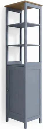 Vicco Armario De Ba&ntilde;o Bianco, Gris, 40 X 160 Cm