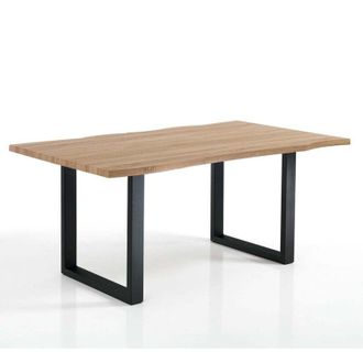 Oresteluchetta Tavolo scrivania rovere MDF gambe acciaio nero Bred