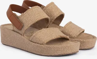 Pedro Garcia Midi wedge lino sandal | Leticia | Spring Summer 26 | PEDRO GARCIA