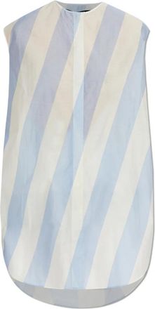 Jacquemus Berlingot Dress - Dames - Korte kleedjes - Blauw - 2XS - Katoen - Kleedjes