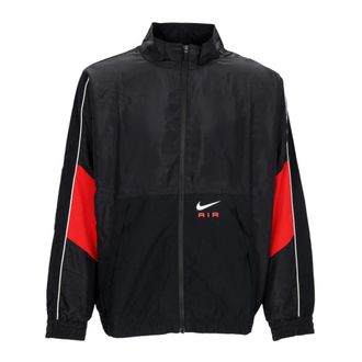 Nike Sportkleding Trainingspak Jas Zwart Rood - Heren - Trainingsjackets - Zwart - XL - Polyester - Fitness