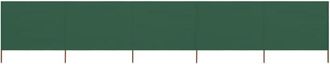 vidaXL 5-panel Wind Screen Fabric 600x120 cm Green Vidaxl