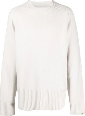 Extreme Cashmere ribbed-trim cashmere jumper - Neutrals