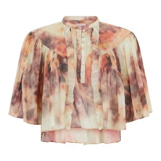 Isabel Marant Shirts, female, Multicolor, Size: 4XS Veelia Blouse