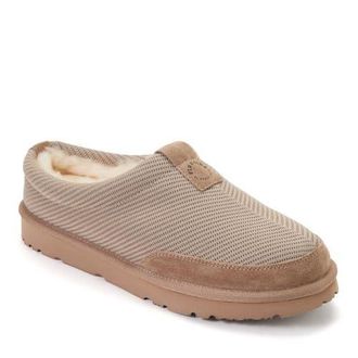 Dearfoams Fireside Grafton Sport Knit Water Repellent Twill Clog in Driftwood at Nordstrom, Size 11