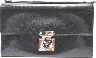Louis Vuitton Black Leather Clutch Bag (Pre-Owned)