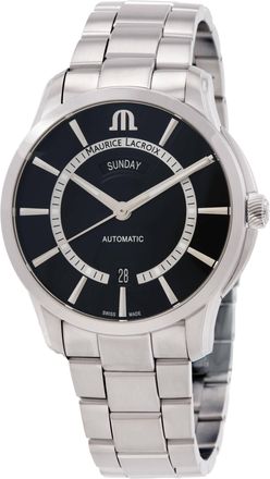 Maurice Lacroix Pontos Automatic Black Dial Mens Watch PT6358-SS002-334-1