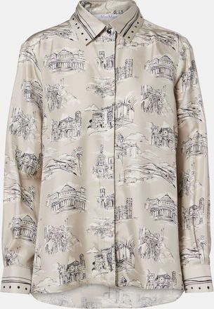 Max Mara Camicia Fado in seta con stampa