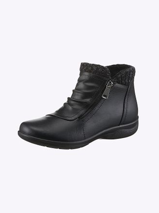 Casual Looks Stiefelette CASUAL LOOKS, Damen, Gr. 36, schwarz, Lederimitat, Schuhe Stiefelette