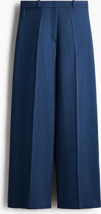 H&M Elegante Hose mit weitem Bein - Blue