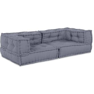 vidaXL Almohada Gris 140 X 70 X 36 Cm Poli&eacute;ster Vidaxl