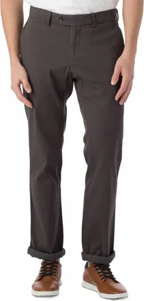 Ballin Perma Color Pima Twill Khaki Pants - Atwater Modern Fit In Pavement