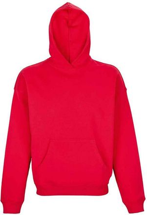 SOLS Uniseks Adult Connor Oversized Hoodie (Helder rood)