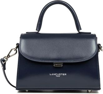 Lancaster Elegante Flap Handtas Donkerblauw - Dames - Handtassen - Blauw - ONE Size - Leer - Tassen