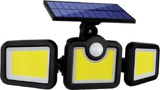 Trade Shop Trade Shop Traesio - Trade Shop - Faro Solare Led Con Faretto Sensore Di Movimento 100 Led Cob Fl-1725b
