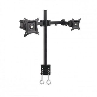 Art Art L-02 Soporte De Escritorio Negro Para Dos Monitores